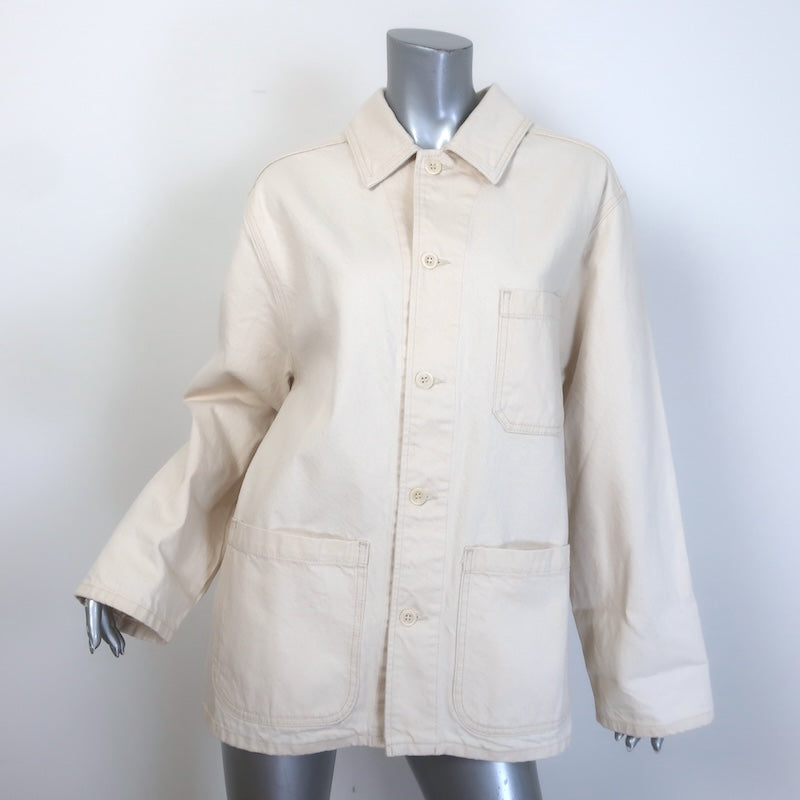 Shaina Mote Chore Coat Cream Cotton Canvas