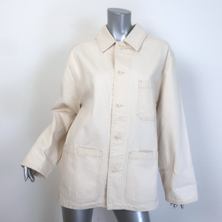 Shaina Mote Chore Coat Cream Cotton Canvas