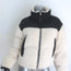Shoreditch Ski Club Maya Shearling Puffer Jacket Cream/Black Size Small