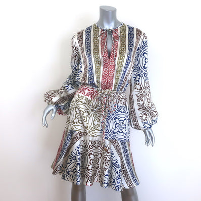 Silvia Tcherassi Fiorenza Mini Dress Tile Print 