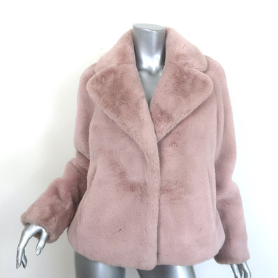 Soia & Kyo Emanuela Faux Fur Jacket Quartz Pink Size Small