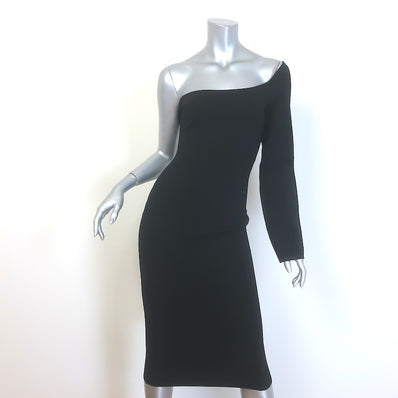 Solace London The Fiorella One-Shoulder Stretch Knit Dress