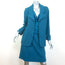 St. John Boutiques Textured Knit Three-Piece Skirt Suit Teal Size 12