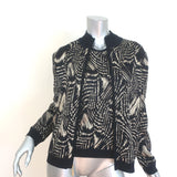 St. John Sport Metallic Jacquard Knit Sweater Set Black/Gold Size Small/Medium