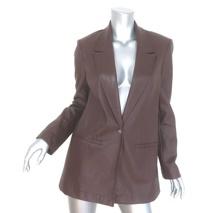 Staud Madden Vegan Leather Blazer 