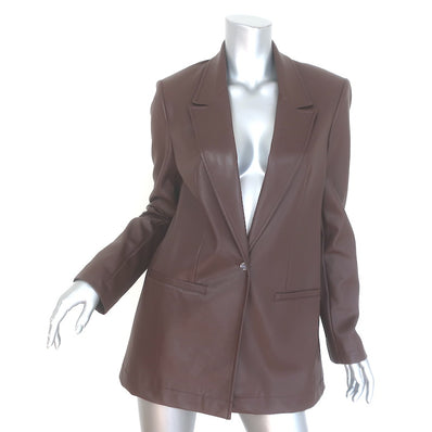 Staud Madden Vegan Leather Blazer 