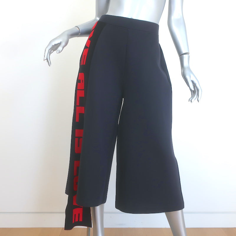 Stella McCartney All is Love Cropped Wide Leg Sweatpants 