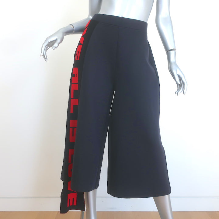 Stella McCartney All is Love Cropped Wide Leg Sweatpants 