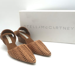 Stella McCartney Basket Weave Slingback Wedge