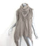 Stella McCartney Fringed Cashmere-Wool Scarf Taupe Melange