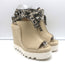 Stella McCartney Gaia Alter Mat Platform Espadrille Wedges Nude Size 37