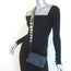 Stella McCartney Perforated Logo Mini Crossbody Bag Black Faux Leather Wallet