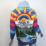 Stella McCartney Smile Intarsia Knit Zip-Up Cardigan