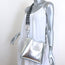 Stella McCartney Stella Logo Small Crossbody Bag Silver Metallic Vegan Leather