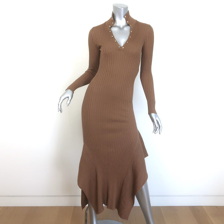 Stella McCartney Turtleneck Refined Ribs Sweater Dress