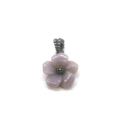 Stephen Dweck Colorbloom Chalcedony Flower Sterling Silver Necklace Pendant