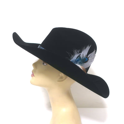 Stetson x Kemo Sabe Snake-Band Feathered Cowboy Hat