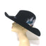 Stetson x Kemo Sabe Snake-Band Feathered Cowboy Hat Black 6x Fur Felt Size 54