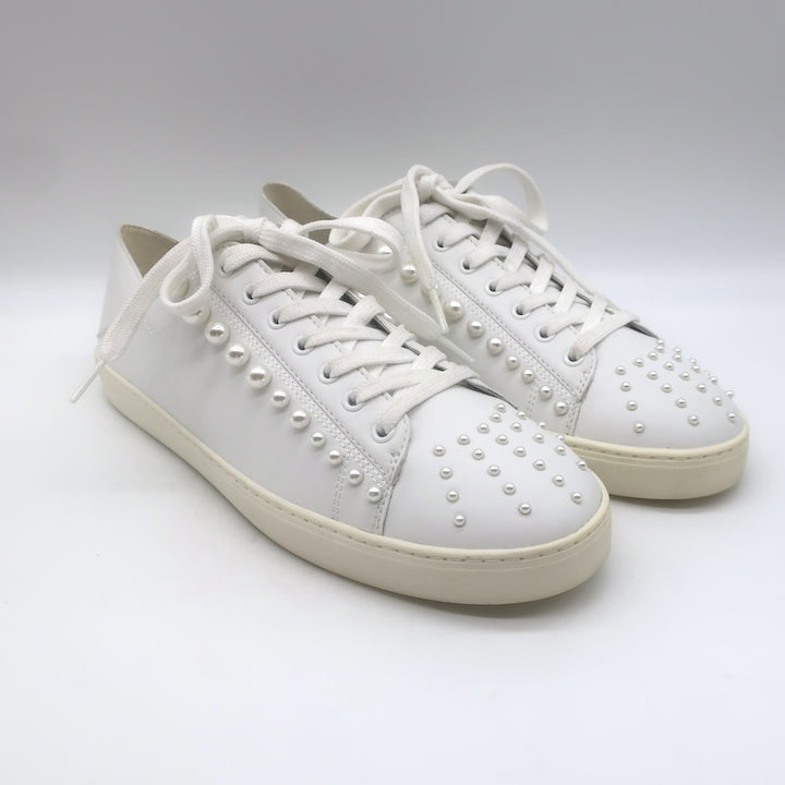 Stuart Weitzman Goldie Faux Pearl Convertible Sneakers