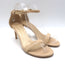 Stuart Weitzman Nudist Ankle Strap Sandals Beige Patent Leather Size 8 NEW