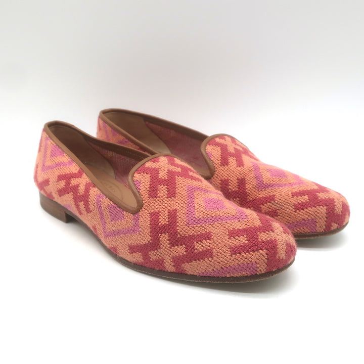 Stubbs &amp; Wootton Harlow Needlepoint Smoking Loafers 
