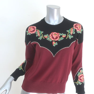 THE GREAT Heirloom Rose Western Pullover Sweater 