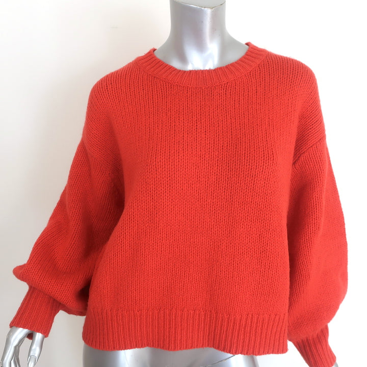 THE GREAT The Bubble Pullover Sweater Persimmon 