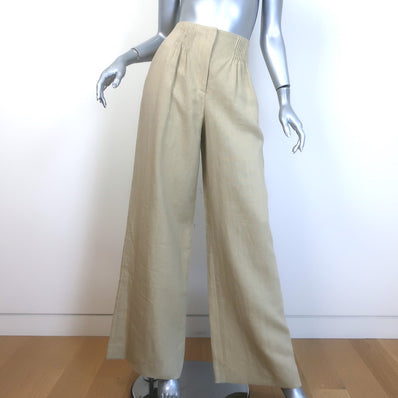 TWP Mini-Pleat High Rise Wide Leg Trousers