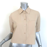 TWP Short Lived Cropped Shirt Safari Beige