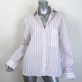 TWP The Next Morning cotton shirt in white with red stripes, pre-owned and gently worn — authentic designer quality
