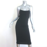 T by Alexander Wang Cutout-Back Midi Dress Black Stretch Jersey Size Small NEW
