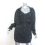T by Alexander Wang Layered Mini Shirt Dress Black Silk Charmeuse Size 4 NEW