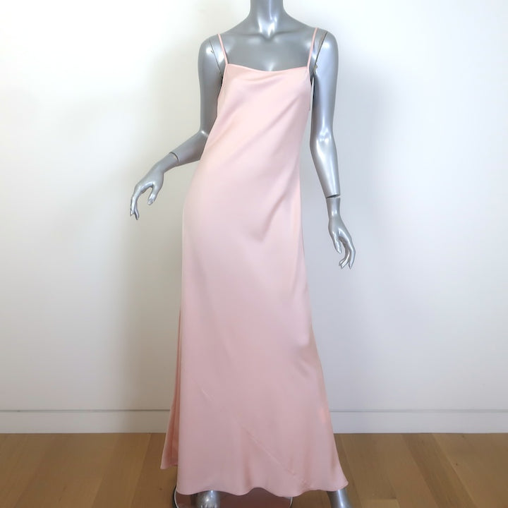 T by Alexander Wang Satin Maxi Slip Dress Light Pink Size Medium