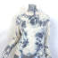 The Elder Statesman Tie Dye Cashmere Mock Neck Sweater Cream/Blue Size Medium