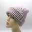 The Elder Statesman Watchman Striped Cashmere Beanie Light Pink/Gray