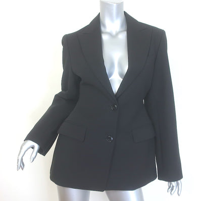 The Frankie Shop Colette Hourglass Blazer Black Cotton