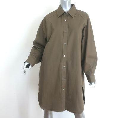 The Frankie Shop Karole Long Sleeve Shirt Dress 