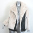 The Kooples Faux Fur Bomber Jacket Ecru Size 1