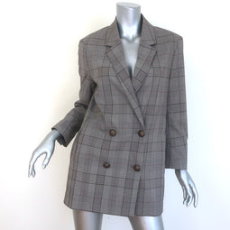 The Kooples Oversized Double Breasted Glen Check