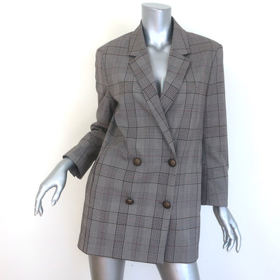 The Kooples Oversized Double Breasted Glen Check