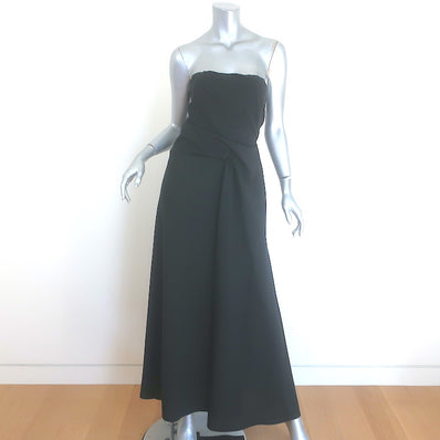 The Row Bima Gathered Strapless Maxi Dress