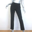 The Row Blaire Side-Button Cropped Pants Black Stretch Wool Size 2