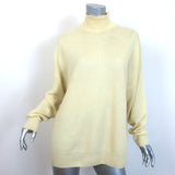 The Row Ciba Cashmere Turtleneck Sweater Pale Yellow Size Small