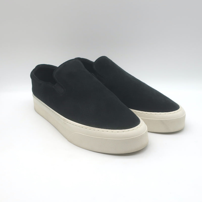 The Row Men's Dean Slip-On Sneakers Black Suede 