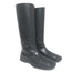 The Row Town Knee High Flat Boots Black Leather Size 40