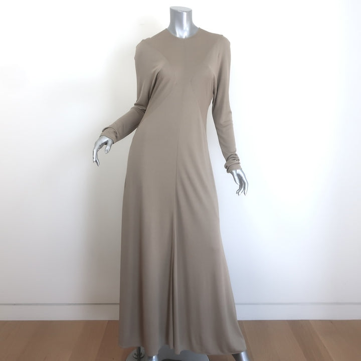 The Row Venusia Long Sleeve Ruched Maxi Dress 