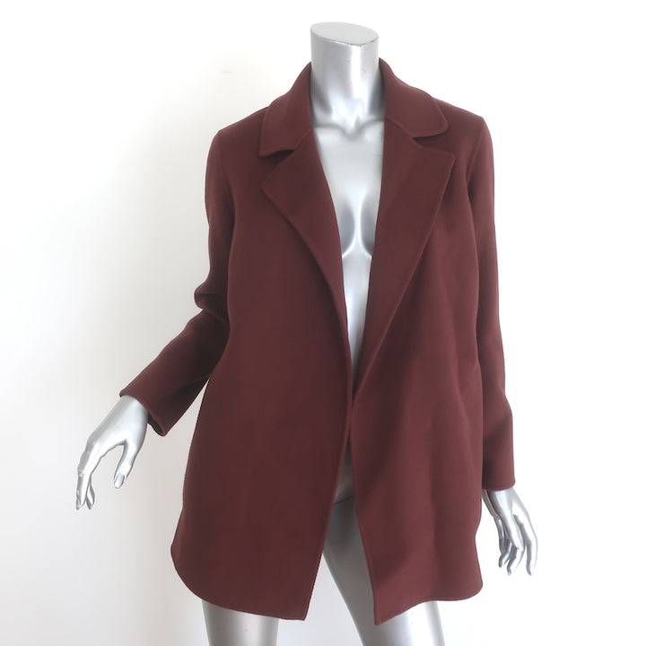 Theory Clairene Felted Wool-Cashmere Open-Front Coat
