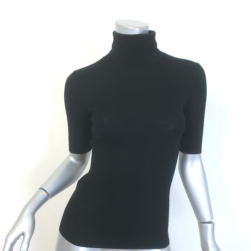 Theory Leenda R Short Sleeve Turtleneck Sweater 
