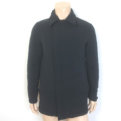 Theory Vandisen Padded Coat Black Nylon Size Small