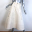 Toccin Shiloh A-Line Cargo Midi Skirt Ecru Cotton Size 0